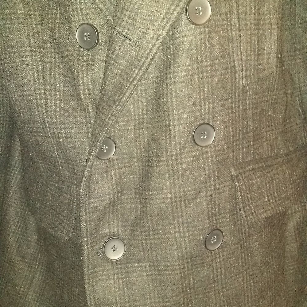 ⬇️⬇️⬇️J by Jasper Conran Debenhams Plaid Wool Peacoat